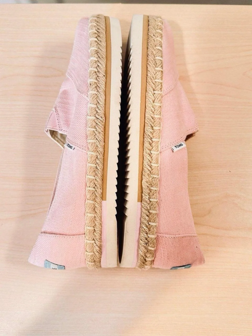 Toms Twill Espadrille Flats Size 7.5